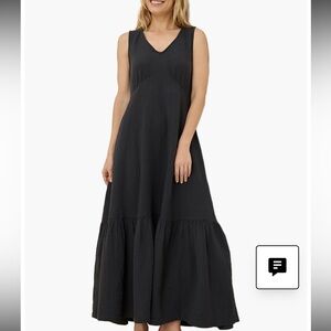 Pact women’s Organic Coastal Double Gauze Beach To Brunch Dress